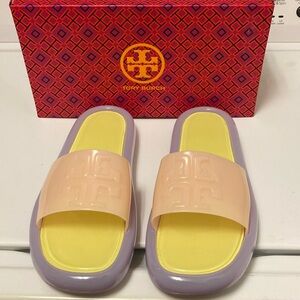 💜💜 TORY BURCH BUBBLE JELLY SLIDES 💜💜